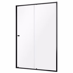Sealskin Contour Dusjnisje B120-140cm - Skyvedør Hvit Matt / 120cm Klart Glass