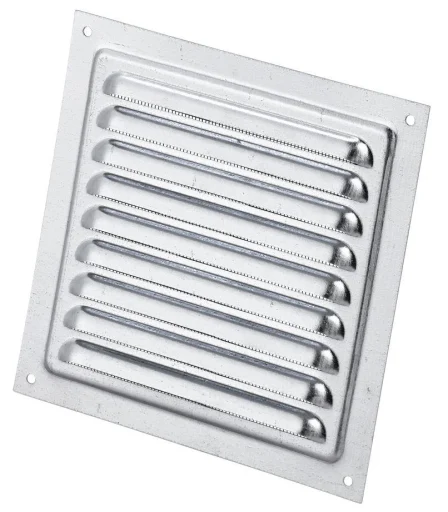 Duka Lamelldeksel 125x125 mm, Aluminium