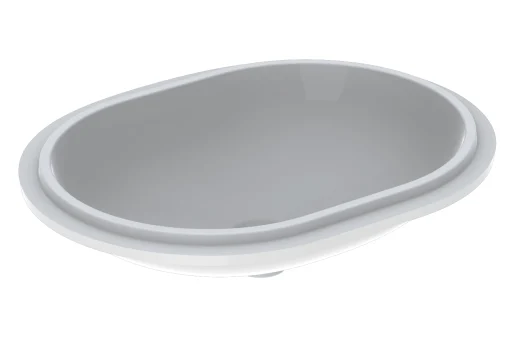 Geberit VariForm servant, underlimning, ellipse, 61x46 cm, med KeraTect