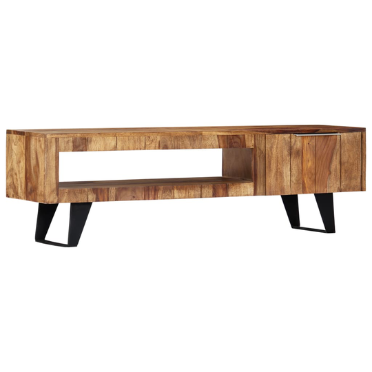 vidaXL tv-skab 140 x 30 x 40 cm massivt sheeshamtræ