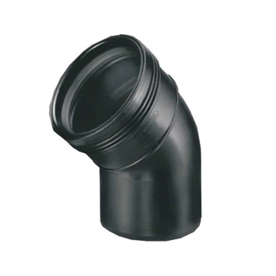 Wavin Wafix Bend PP 15-88,5° - Ø32-110mm 75mm / 45°