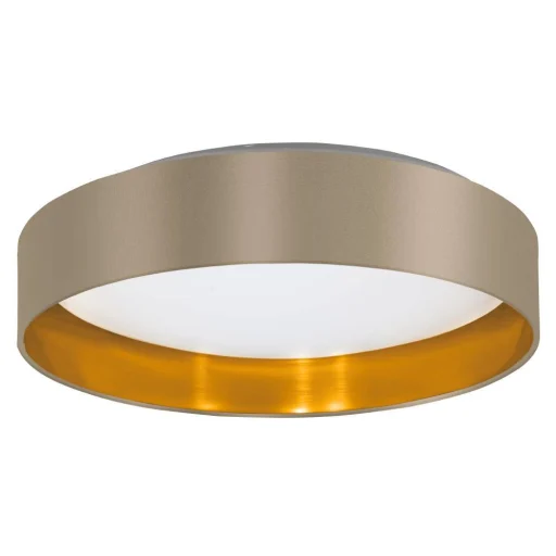 Maserlo 2 tak Ø380 taupe/gull Led, 21,6W, 2500LM, 3000K