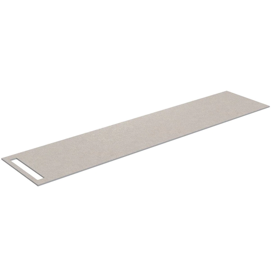Korsbakken Benkeplate HPL med Håndkleholder Sand / 1 Side 210cm
