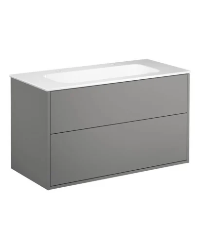 Gustavsberg Artic møbelpakke, 100x46,5 cm, grå/hvit