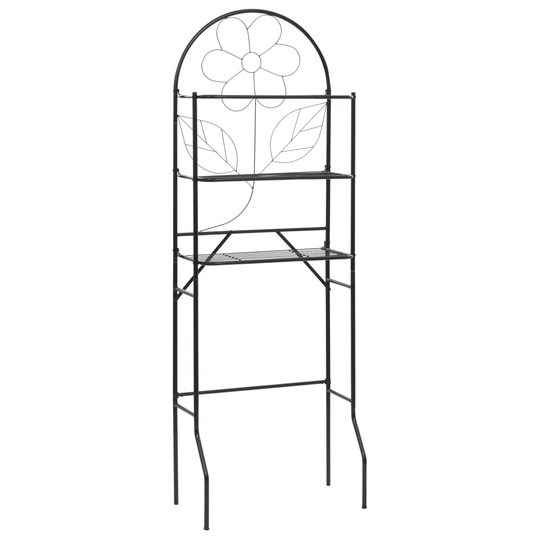 vidaXL badeværelsesstativ 60x33x174 cm sort