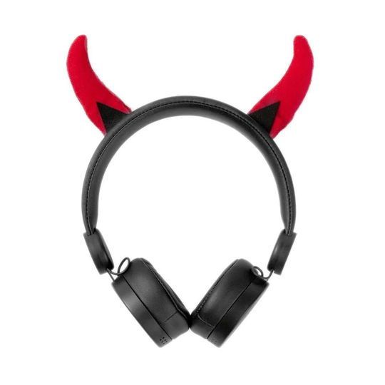 On-ear hovedtelefoner med aftagelige horn