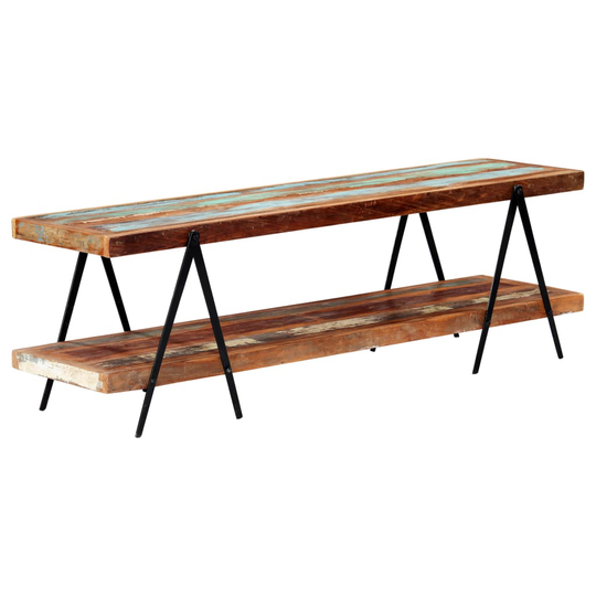 vidaXL tv-skab 160x40x50 cm massivt genbrugstræ