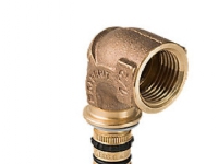 Geberit Mepla bøjning 90° med indvendigt gevind d=20 mm Rp=3/4