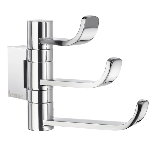 Smedbo Ok327 Svingbar Trippelkrok Ice Krom