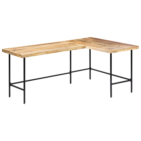 vidaXL skrivebord 180x120x76 cm massivt mangotræ