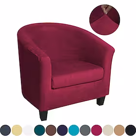 stretch fløyel klubbstoltrekk slipcover elastisk lenestol enkelt sofatrekk fat badekar stol for kafé hotell kaffebar grenseoverskridende europeisk stil myk sli