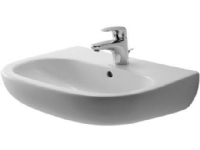 Duravit 23105500002, Top-monteret vask, Keramisk, Hvid, 550 mm