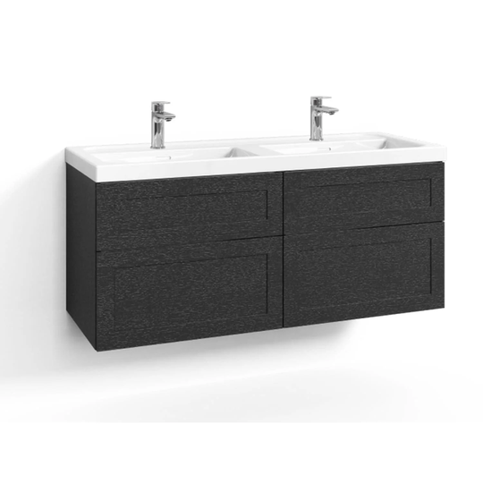 Svedbergs Forma Ramme Servantskap 120cm Dobbel / 45cm Svart eik