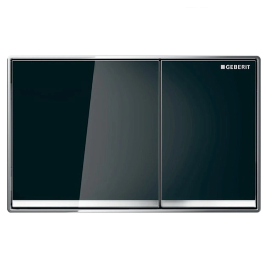 Geberit Omega 60 Betjeningsplate Svart Glass