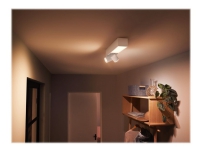 Philips Hue White and Colour Ambiance Centris - Loftsspotlys - LED-lyspære x 2 - GU10 - total: 11.4 W (tilsvarende 92 W) - klasse A+ - varmt til køligt hvidt lys - 2000-6500 K - hvid