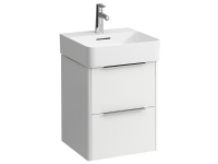 Laufen Base hvid vaskeskab med to skuffer - mål: H52,5 x B43,5 x D39 cm. Håndvask #626990000 bestilles særskilt.