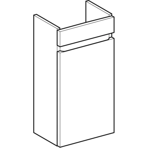 GEBERIT vaskeskap 310x220x605mm 1 dørs høykompresjon trelags sp.