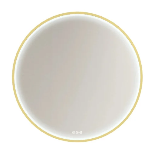 Dansani Moon rammespeil, Ø90 cm, messing