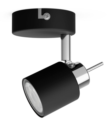 Meranti single spot black 1x35W 230V