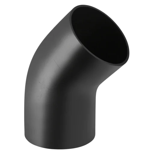315 mm x 45 ° Bøyning med stor radius svart PEH Geberit