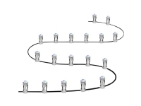 LEDVANCE 4058075478558 SMART+ GARDEN SPOT MINI RGBW WIFI 18pcs LED-havelampe LED (RGB) LED indbygget 4.7 W Klar