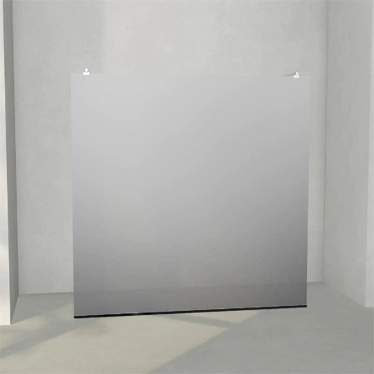 INR Iconic Nordic Rooms Dusjvegg ARC 43 Frame Måltilpasset Krom / Dark Frostet Glass