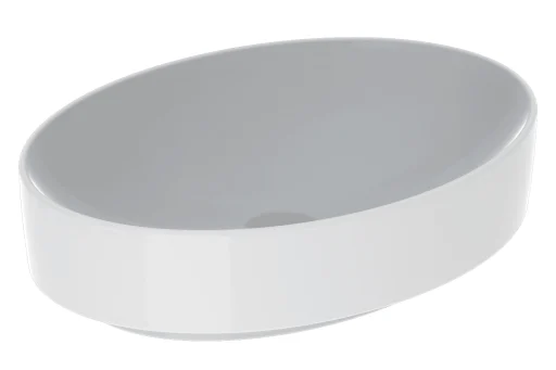 Geberit VariForm bordstående servant, oval, 55x40 cm, med KeraTect