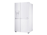 LG GSL760SWXV - Køleskab/fryser - side-by-side med vanddispenser, isdispenser - bredde: 91.2 cm - dybde: 73.8 cm - højde: 179 cm - 625 liter - Klasse F - hvid