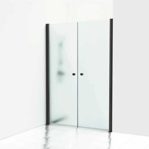 Svedbergs Skoga dobbel dusjdør 158 cm, frostet glass