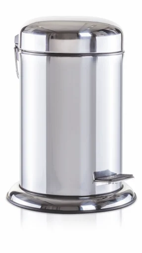 Möve søppelbøtte med pedal, 3 liter, sølv