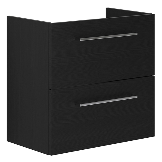 Dansani Mido+ Slim Servantskap 2 Skuffer B50-80xd35cm Uten Servant Svart Struktur / 60cm Gulv