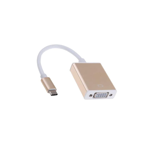 USB 3.1 Type C Adapter til VGA (Full HD) - Guld