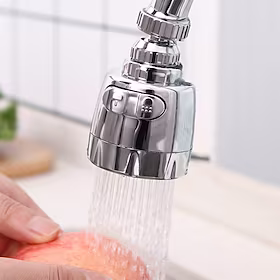 kran spruthode forlengelse universal springvann dusj vannbesparende roterende filtermunnstykke
