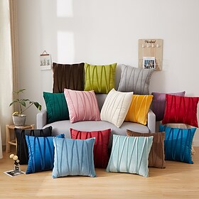 luksus putetrekk tykkere farge holland fløyel tredimensjonal 3d stripete rutete sofa putetrekk utendørs pute uteplass kaste putetrekk for hage våningshus benk