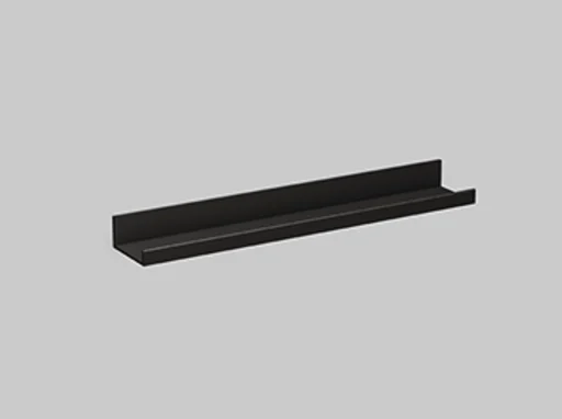 Alape Assist hylle 60x10 cm, matt sort