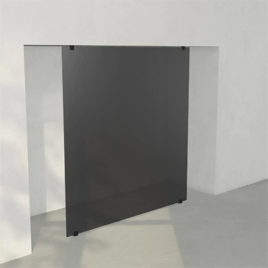 INR Iconic Nordic Rooms Dusjvegg ARC 43 Plus Måltilpasset Svart Matt / Dark Frostet Glass