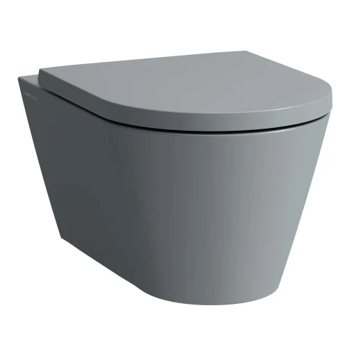 Kartell Laufen vegghengt toalett, rimless, matt grafitt