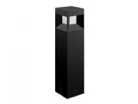 Philips myGarden Parterre - Pedestallys - LED - 8 W (tilsvarende 58 W) - varmt hvidt lys - kolonne - sort