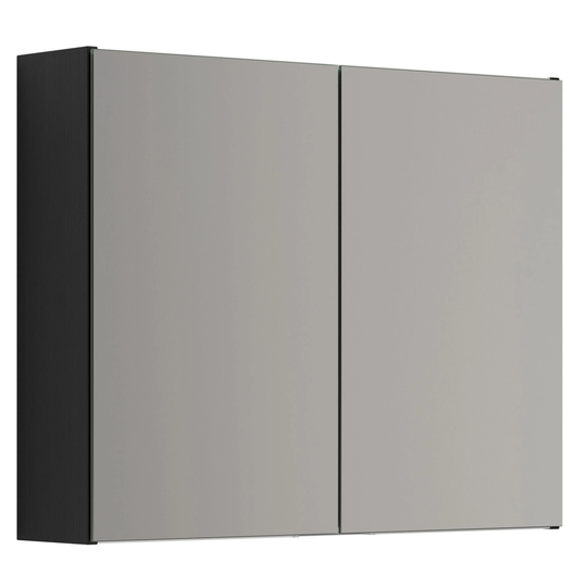 Dansani Mido+ Select Speilskap Uten Lamper B50-120xh64cm Svart Struktur / 80cm