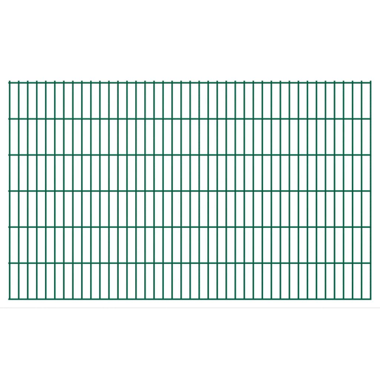 vidaXL havehegnspaneler 2D 2,008x1,23 m 36 m (total længde) grøn
