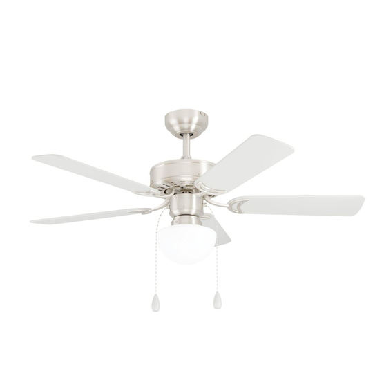 Cadiz ceiling fan (Nikkel)