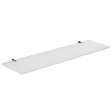 Hefe Glasshylle 60x15.8 cm, Krom