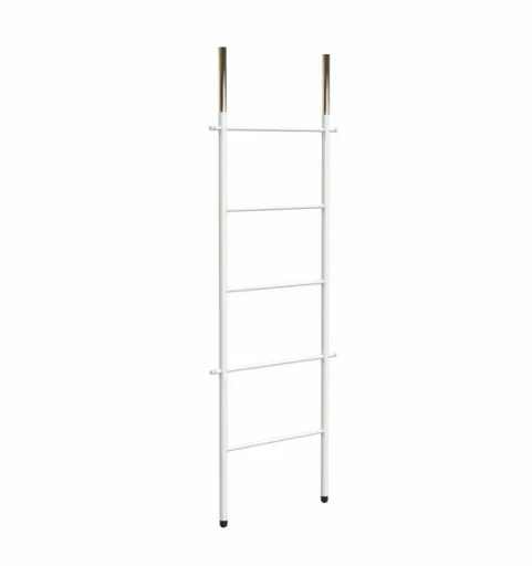 Frost Bukto Ladder Håndklestativ 58x151,5 cm, Hvit/Gull