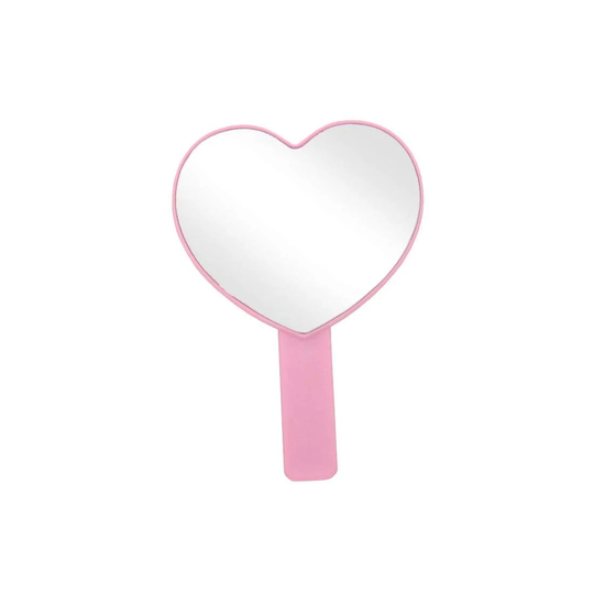 Hjerteformet spejl - Pink