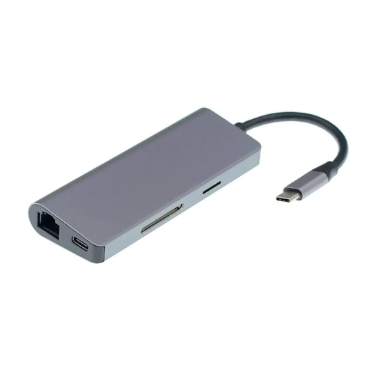USB-C hub med 7 porte