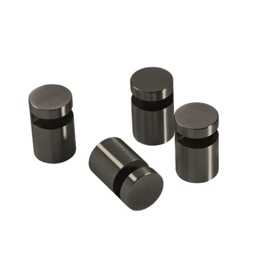 Pressalit speilbeslag, 4 stk, sort krom