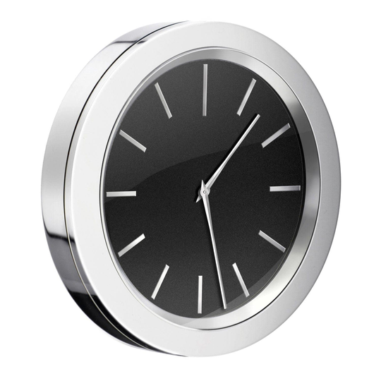 Smedbo Yk380 Klokke Krom/svart Time Svart