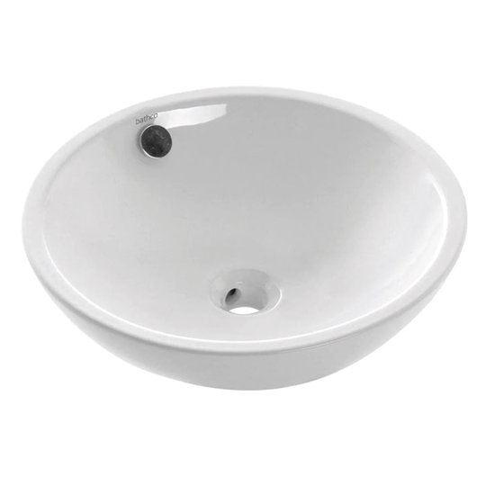 Bathco Castellon BolleservantØ43cm - Porselen Hvit