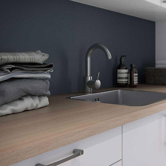 Linn Bad Benkeplate for Vaskerom Eik / 60cm