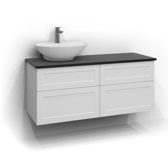 Svedbergs Tebas Benkeplate Bad 120cm / Venstre